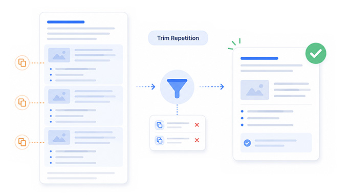 Remove Unnecessary Length and Repetition