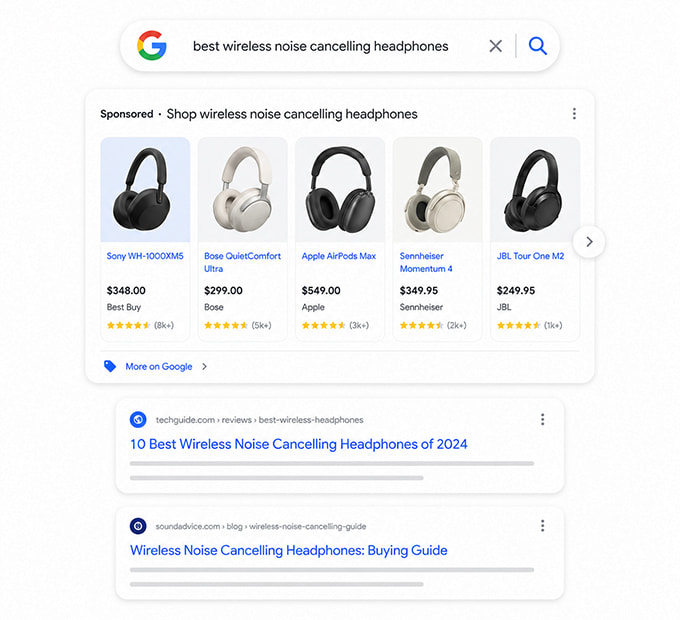 Shopping and Product Results
